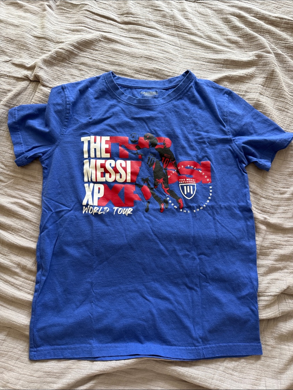 Blue Boys' Graphic Soccer Tee - The Messi XP